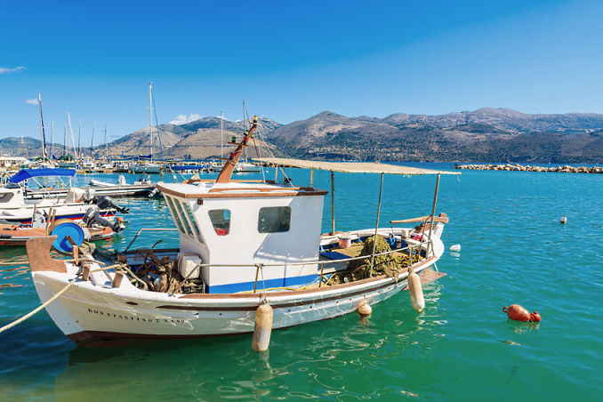 Bild zeigt Lixouri auf der Insel Kefalonia.